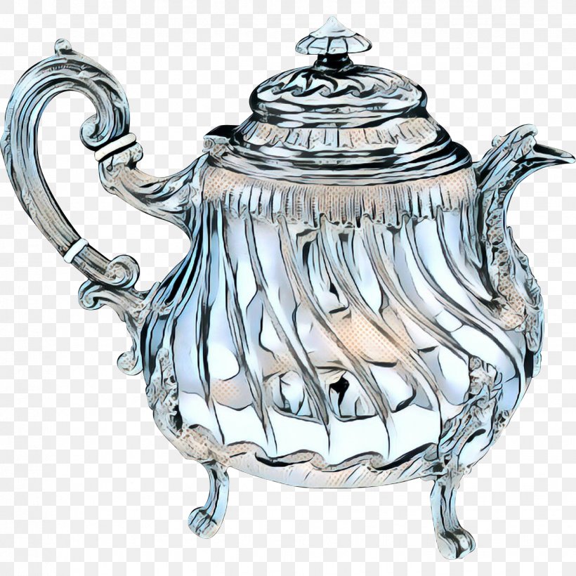 Teapot Kettle Tableware Serveware Silver, PNG, 1441x1441px, Pop Art, Dishware, Household Silver, Kettle, Lid Download Free