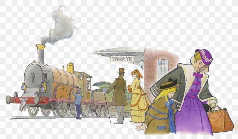 Train Station Rail Transport Railway Platform, PNG, 1024x598px, Train, Art, Cartoon, Fictional Character, Rail Transport Download Free
