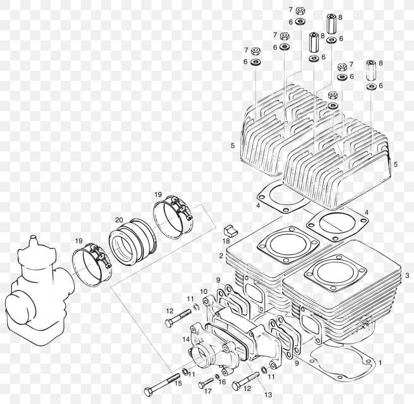 Washer Rotax 377 Engine BRP-Rotax GmbH & Co. KG Gasket, PNG, 800x800px, Washer, Auto Part, Black And White, Brprotax Gmbh Co Kg, Carburetor Download Free