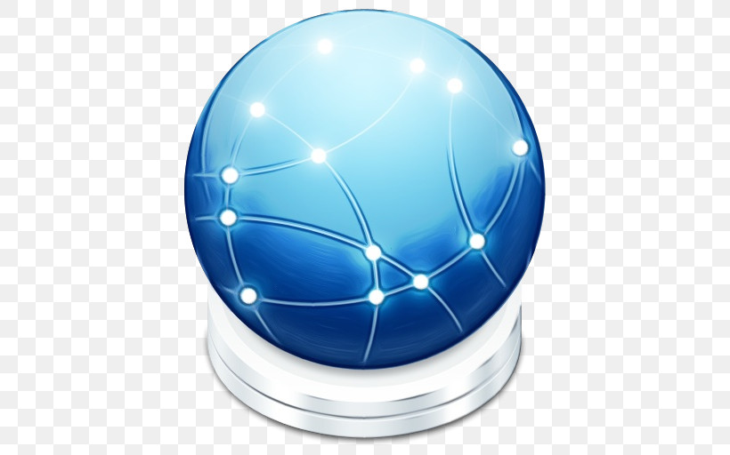 Blue Sphere Cobalt Blue Water Paperweight, PNG, 512x512px, Watercolor, Blue, Cobalt Blue, Electric Blue, Games Download Free