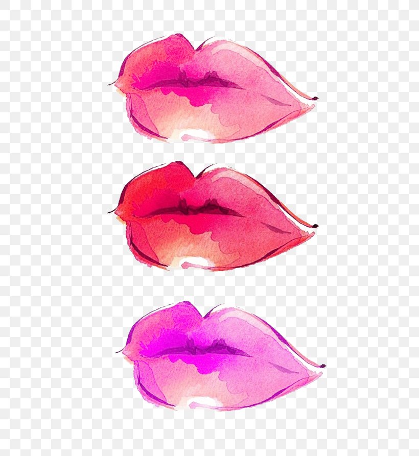 Lip Watercolor Painting Computer File, PNG, 540x893px, Watercolor Painting, Art, Color, Flower, Lip Download Free