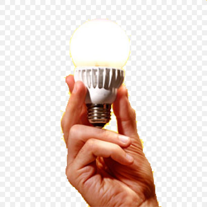 Incandescent Light Bulb LED Lamp Light-emitting Diode, PNG, 1024x1024px, Light, Compact Fluorescent Lamp, Efficiency, Emergency Lighting, Finger Download Free