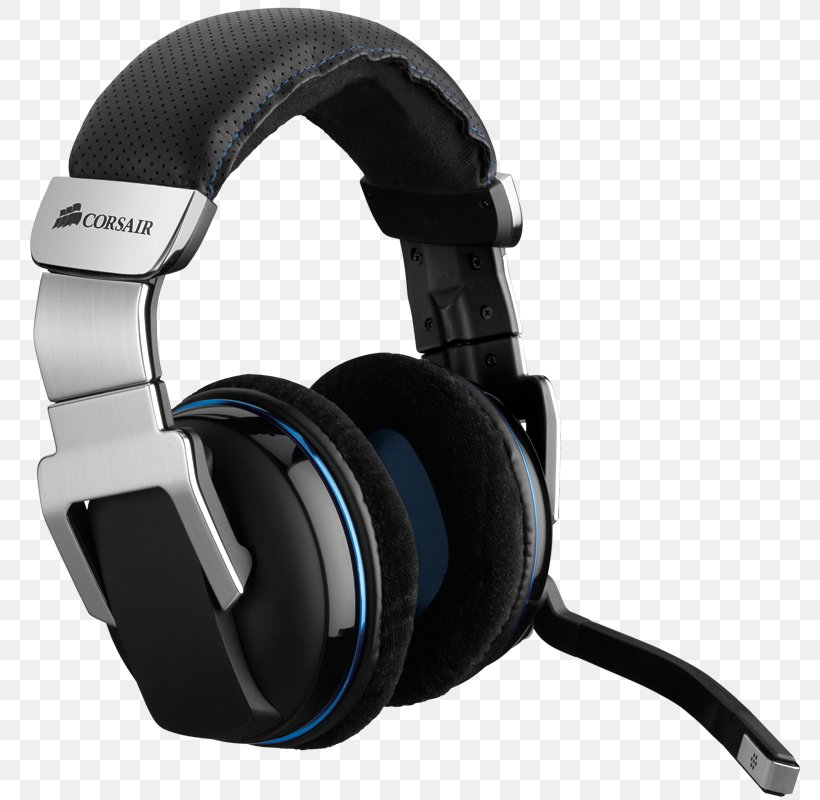 Microphone Headphones Wireless Corsair Components 7.1 Surround Sound, PNG, 800x800px, 71 Surround Sound, Microphone, Audio, Audio Equipment, Corsair Components Download Free