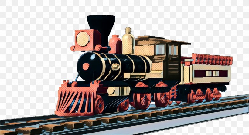 Train Locomotive Steam Engine Vehicle Transport, PNG, 1024x557px, Pop Art, Automotive Engine Part, Locomotive, Railroad Car, Railway Download Free