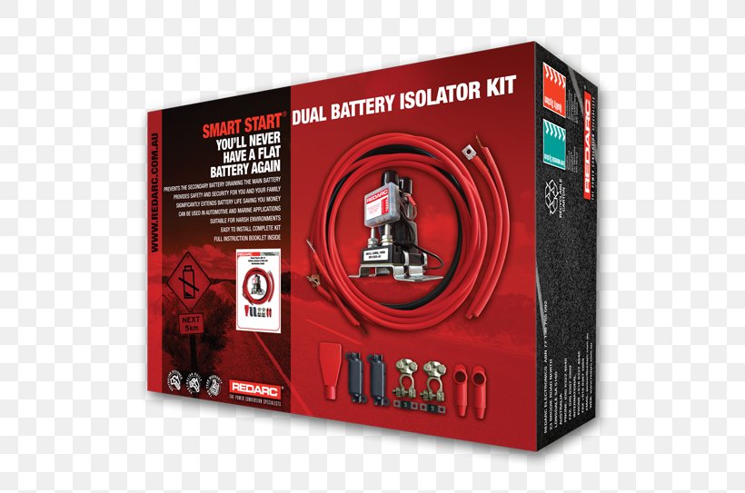 Battery Isolator Redarc Electronics Battery Management System Electric Battery, PNG, 600x543px, Battery Isolator, Battery Management System, Brand, Disconnector, Electric Battery Download Free