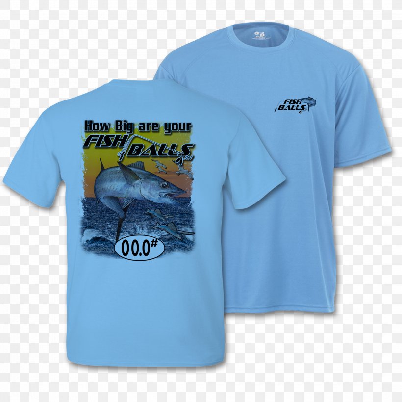 T-shirt Fish Ball Grouper Sleeve, PNG, 2160x2160px, Tshirt, Active Shirt, Atlantic Cod, Blue, Brand Download Free
