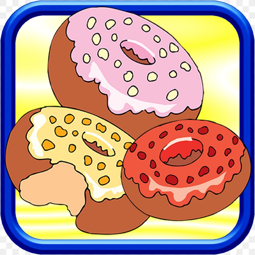 Cuisine Donuts Organism Clip Art, PNG, 1024x1024px, Watercolor, Cartoon, Flower, Frame, Heart Download Free