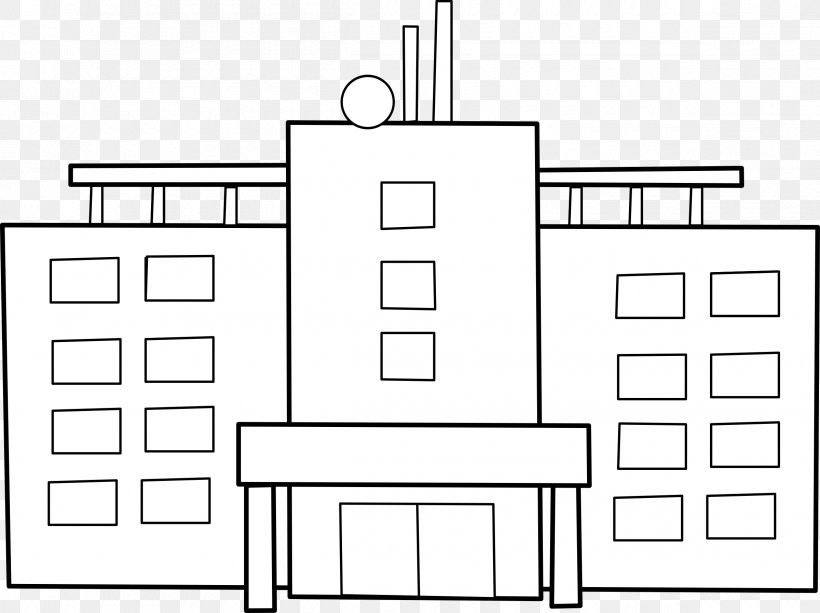 Hospital Drawing Clip Art, PNG, 2400x1796px, Hospital, Architecture, Area, Black And White, Building Download Free