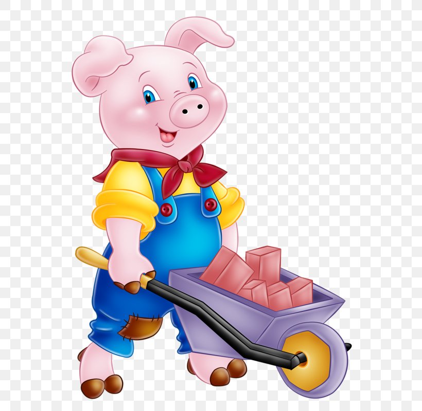 The Three Little Pigs Short Story Clip Art Domestic Pig Image, PNG, 800x800px, Three Little Pigs, Animal Figure, Animation, Baby Toys, Child Download Free
