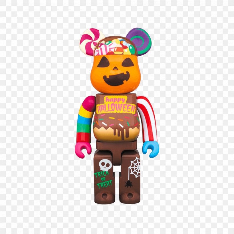 Bearbrick Designer Toy Halloween Medicom Toy, PNG, 2000x2000px, Watercolor, Cartoon, Flower, Frame, Heart Download Free