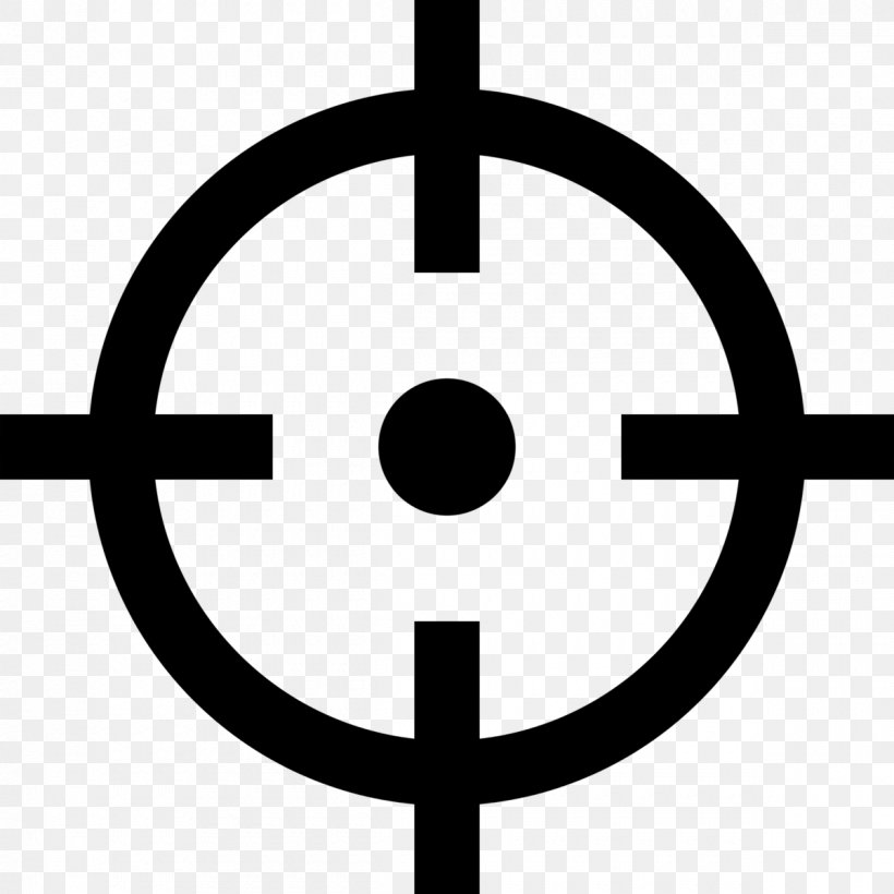 Shooting Target Reticle Clip Art, PNG, 1200x1200px, Shooting Target, Area, Black And White, Reticle, Symbol Download Free