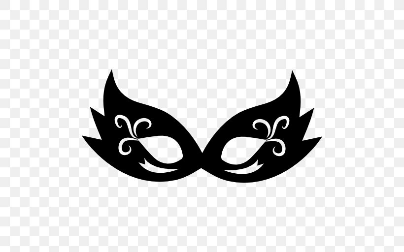 Mask Masquerade Ball Clip Art, PNG, 512x512px, Mask, Black, Black And White, Blindfold, Carnival Download Free