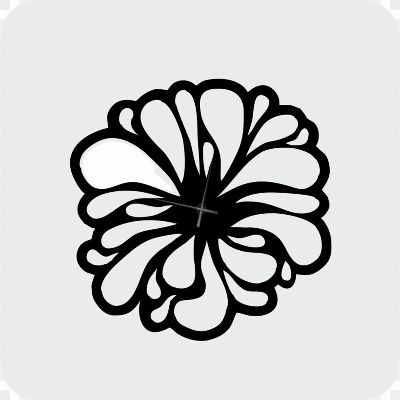 Quartz Clock Flower Glozis Furniture, PNG, 1200x1200px, Clock, Alarm Clocks, Artikel, Black And White, Butterfly Download Free