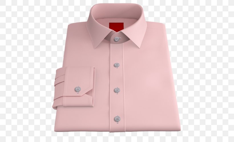 Dress Shirt Pink Clothing Twill Oxford, PNG, 500x500px, Dress Shirt, Blue, Button, Clothing, Collar Download Free