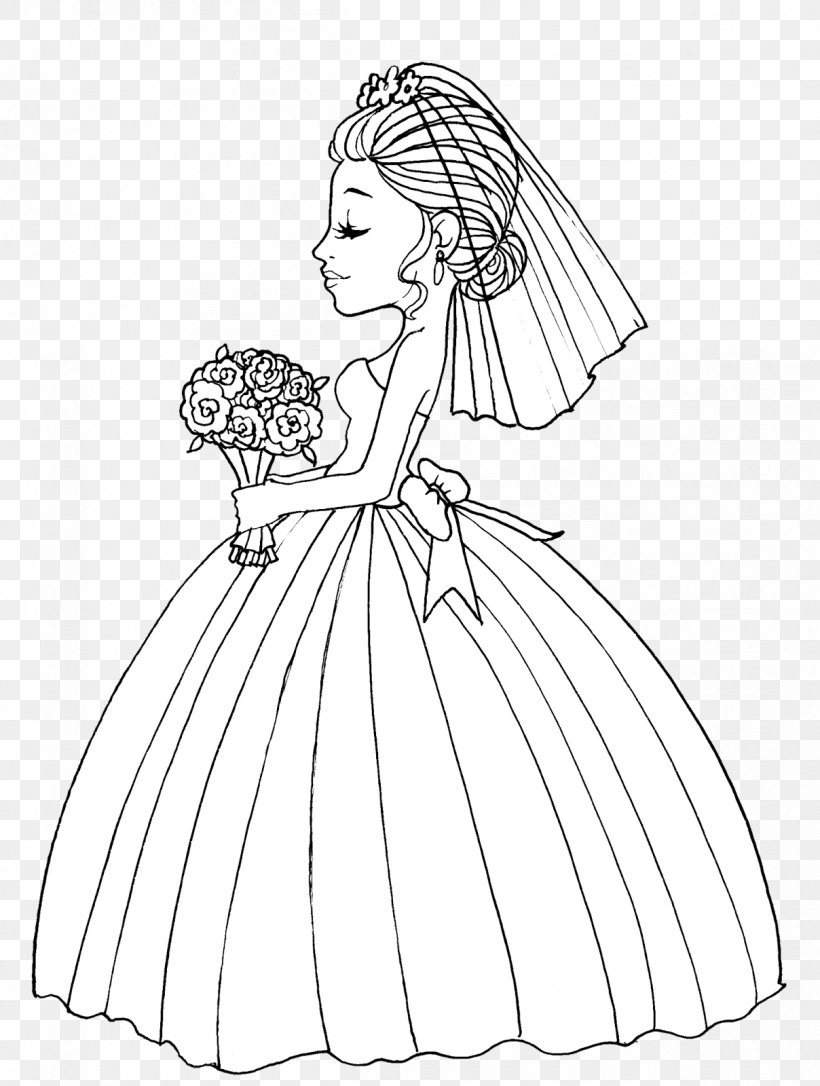 Line Art Woman Drawing Coloring Book Gown, PNG, 1208x1600px, Line Art, Artwork, Black And White, Book, Character Download Free