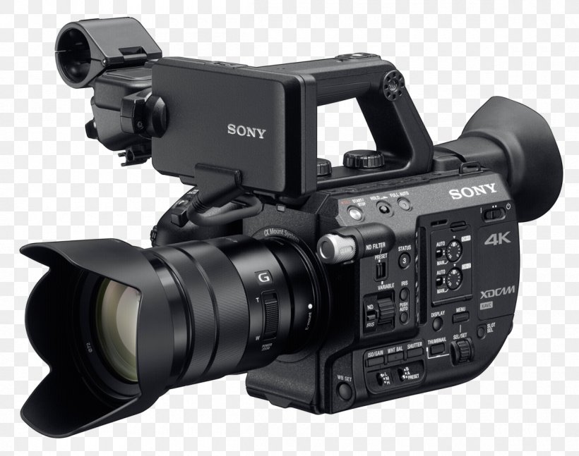 Super 35 Sony XDCAM PXW-FS5 Digital Movie Camera Sony α, PNG, 1200x947px, 4k Resolution, Super 35, Camcorder, Camera, Camera Accessory Download Free