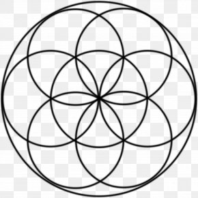 MEXICAN FLOWERS - Sacred Geometry Overlapping Circles Grid Symbol PNG