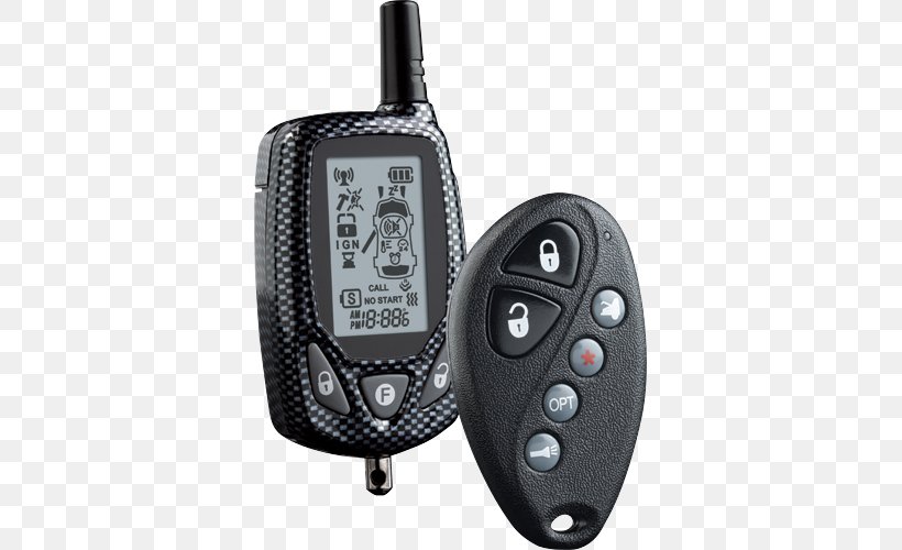 Car Alarm Remote Starter Remote Controls Remote Keyless System, PNG, 500x500px, Car, Alarm Device, Audio Crossover, Car Alarm, Diagram Download Free