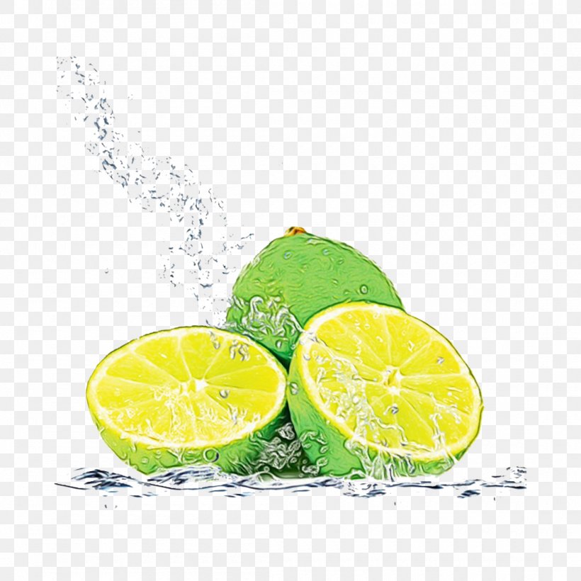 Lime Citrus Key Lime Persian Lime Lemon, PNG, 1100x1100px, Watercolor, Citric Acid, Citrus, Fruit, Key Lime Download Free