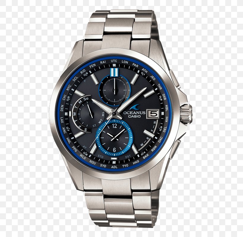 Casio Oceanus Solar-powered Watch G-Shock GST-W110D, PNG, 500x800px, Casio Oceanus, Brand, Casio, Chronograph, Clock Download Free