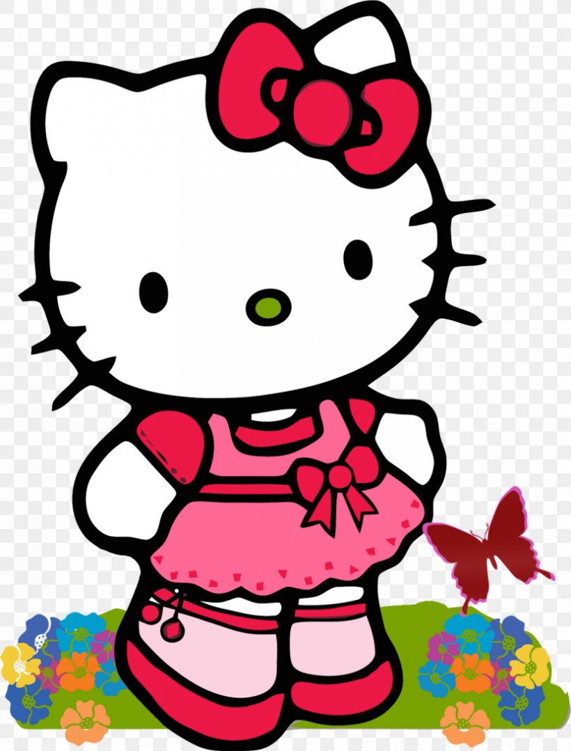 Hello Kitty Cartoon Character Clip Art, PNG, 830x1093px, Watercolor, Cartoon,  Flower, Frame, Heart Download Free