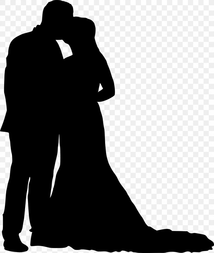 Silhouette Bridegroom Clip Art, PNG, 1697x2000px, Silhouette, Black, Black And White, Bride, Bridegroom Download Free