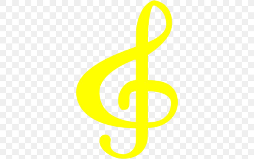 Yellow Clef Treble Musical Note, PNG, 512x512px, Watercolor, Cartoon, Flower, Frame, Heart Download Free