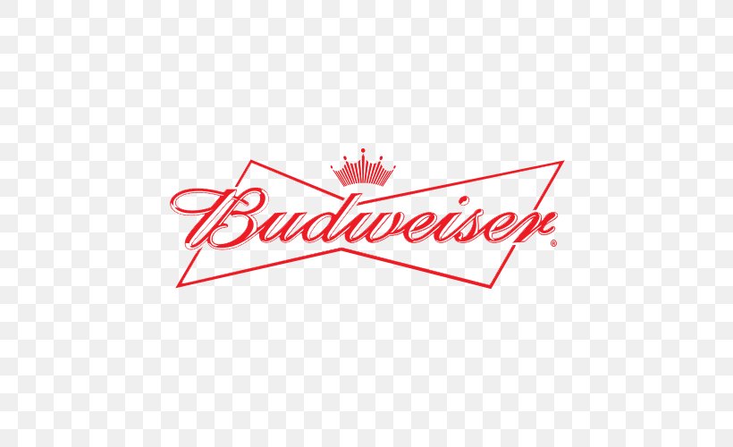 Budweiser Beer Logo Clip Art, PNG, 500x500px, Budweiser, Anheuserbusch Brands, Area, Beer, Beer Bottle Download Free