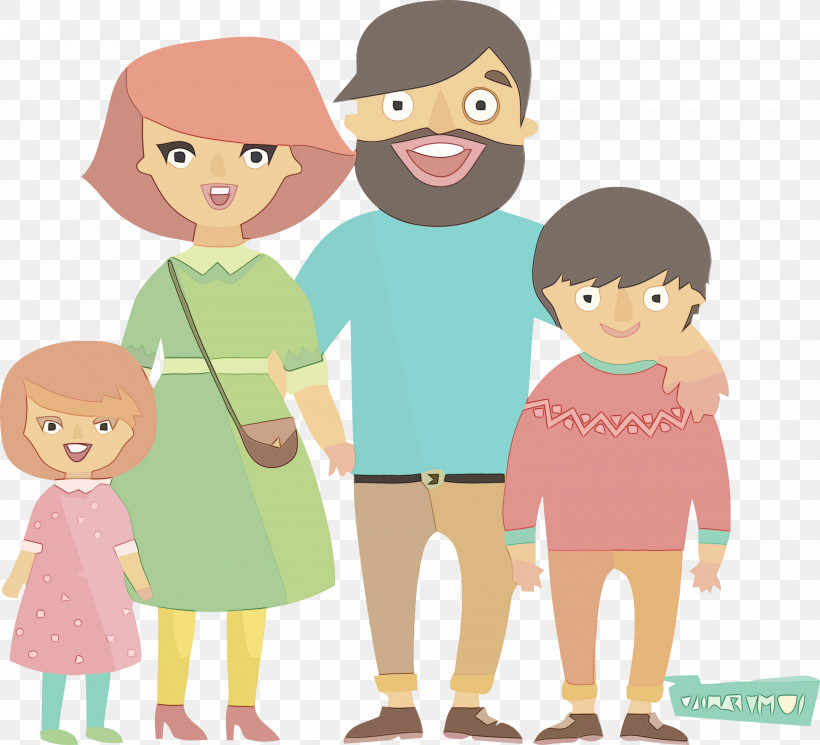 Cartoon People Child Sharing Gesture, PNG, 3000x2728px, Family Day, Cartoon, Child, Gesture, Happy Family Day Download Free