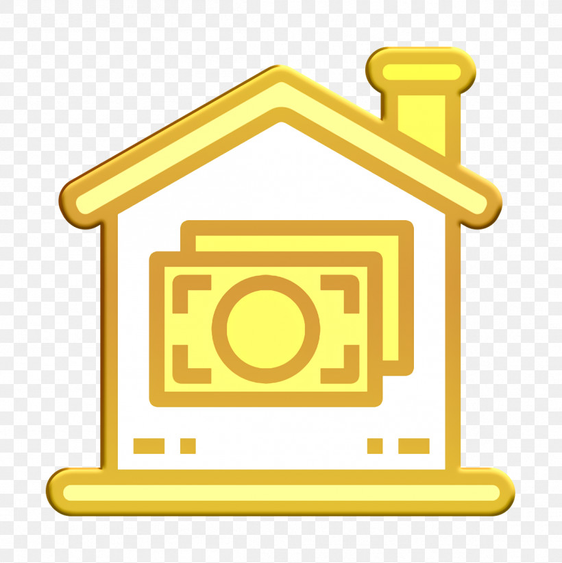 Home Icon Money Icon Sale Icon, PNG, 1154x1156px, Home Icon, Money Icon, Sale Icon, Symbol, Yellow Download Free