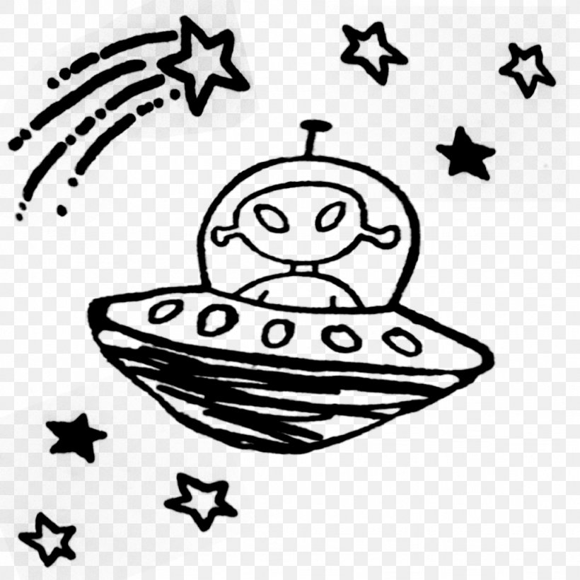 Ufo Cartoon, PNG, 1024x1024px, Drawing, Blackandwhite, Coloring Book, Extraterrestrial Life, Flying Saucer Download Free