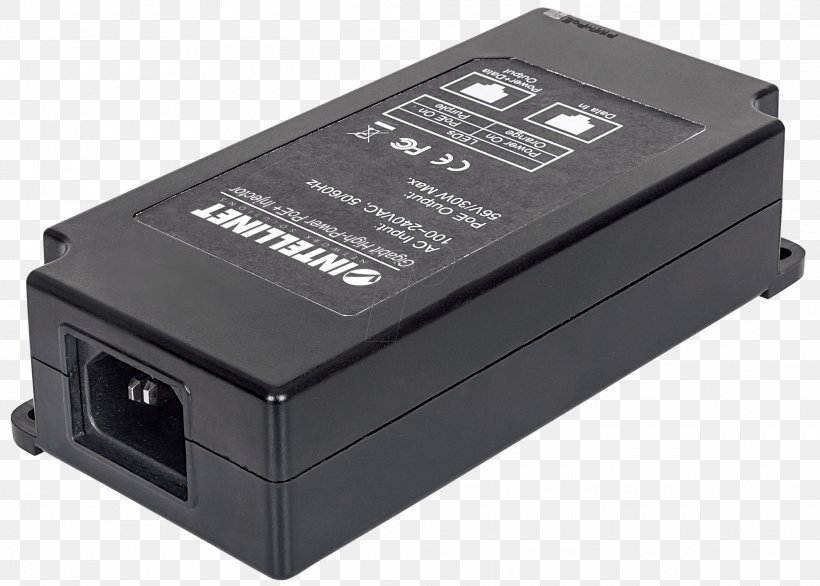 AC Adapter Battery Charger Power Over Ethernet IEEE 802.3at, PNG, 2000x1430px, Ac Adapter, Adapter, Battery Charger, Computer Component, Electronic Device Download Free