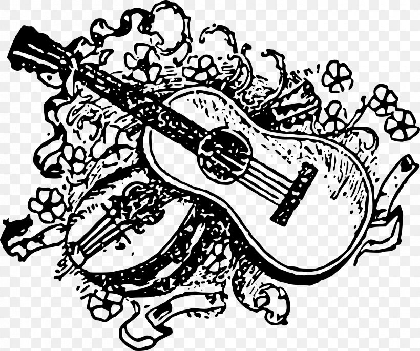 Musical Instruments Guitar Clip Art, PNG, 2400x2006px, Watercolor, Cartoon, Flower, Frame, Heart Download Free