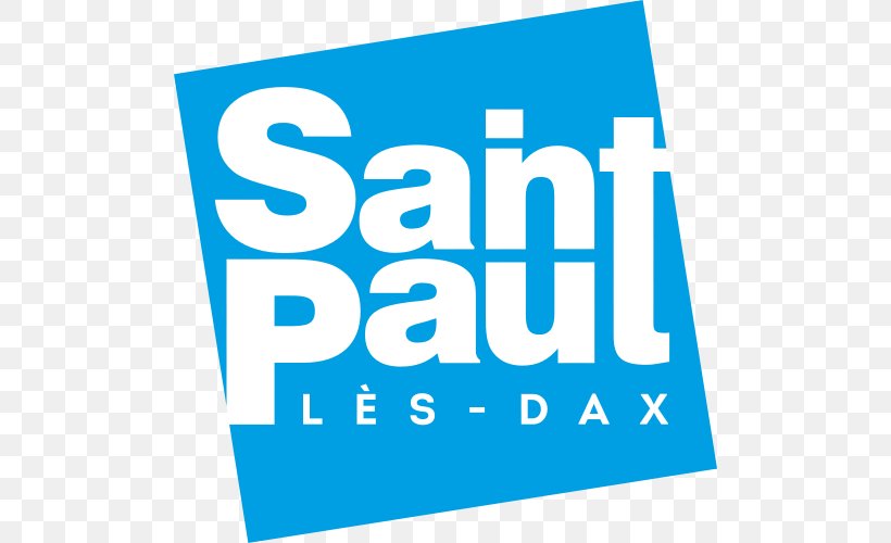 Saint-Paul-lès-Dax Logo Brand Font, PNG, 500x500px, Logo, Area, Banner, Blue, Brand Download Free