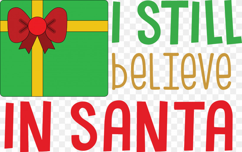 Believe In Santa Santa Christmas, PNG, 3000x1891px, Believe In Santa, Banner, Christmas, Line, Logo Download Free