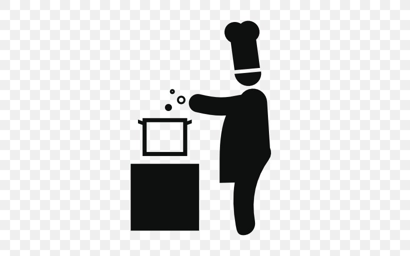 Cooking Chef Restaurant, PNG, 512x512px, Cooking, Area, Black, Chef, Communication Download Free