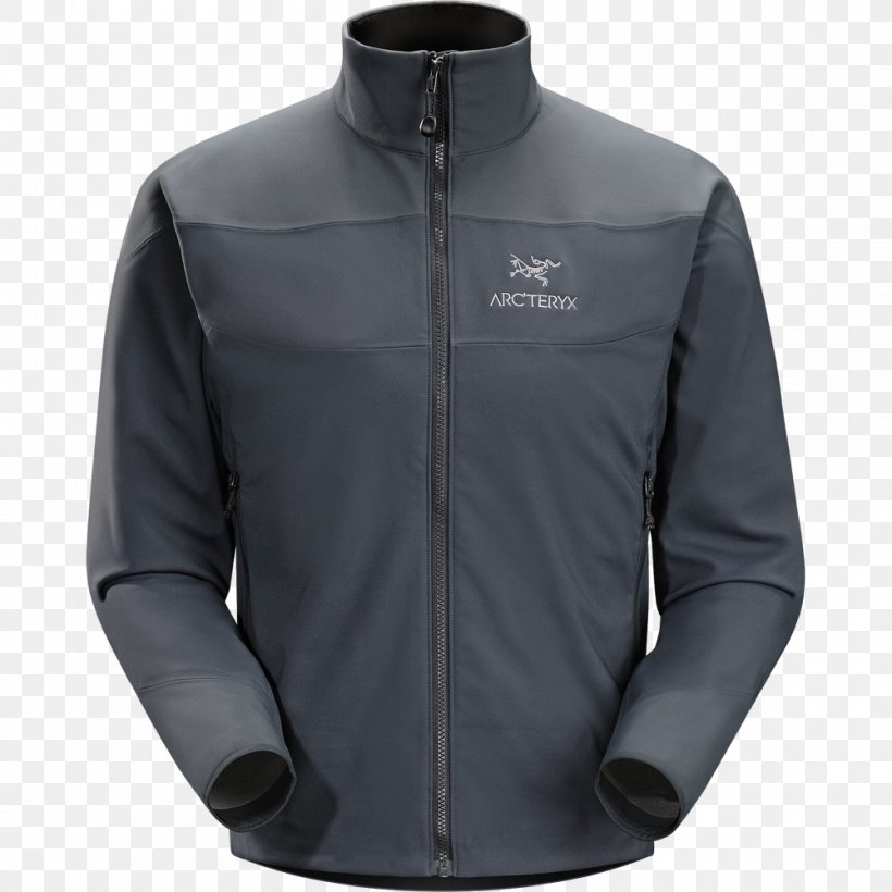 Jacket Hoodie Arc'teryx Shirt Windstopper, PNG, 1000x1000px, Jacket, Black, Clothing, Clothing Accessories, Clothing Sizes Download Free
