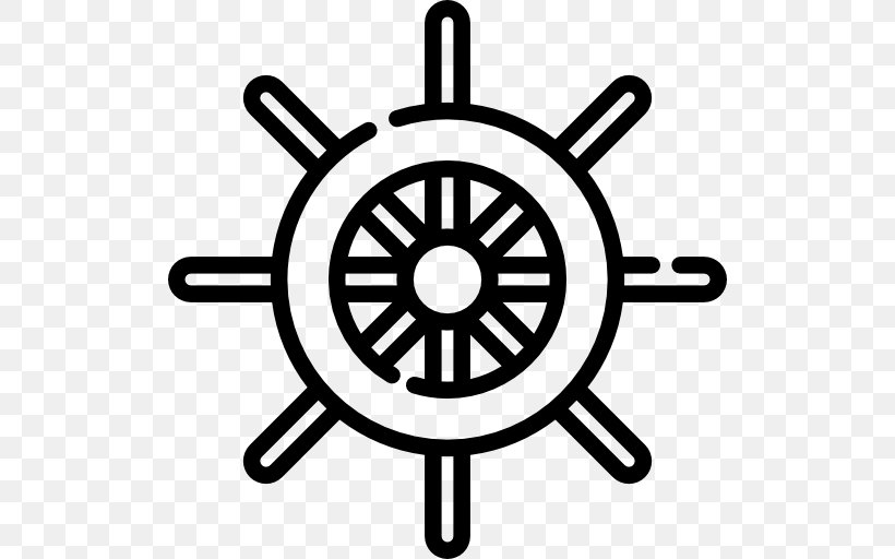 Rudder Boat Ship's Wheel Clip Art, PNG, 512x512px, Rudder, Anchor, Black And White, Boat, Cruise Ship Download Free