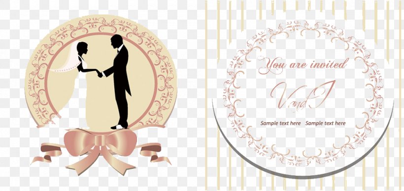 Wedding Invitation Bridegroom Illustration, PNG, 1000x475px, Wedding Invitation, Brand, Bride, Bridegroom, Cartoon Download Free