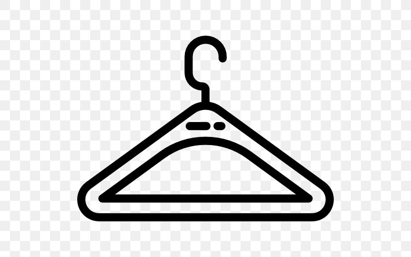 Clothes Hanger Clip Art, PNG, 512x512px, Clothes Hanger, Area, Black And White, Clothing, Dry Cleaning Download Free