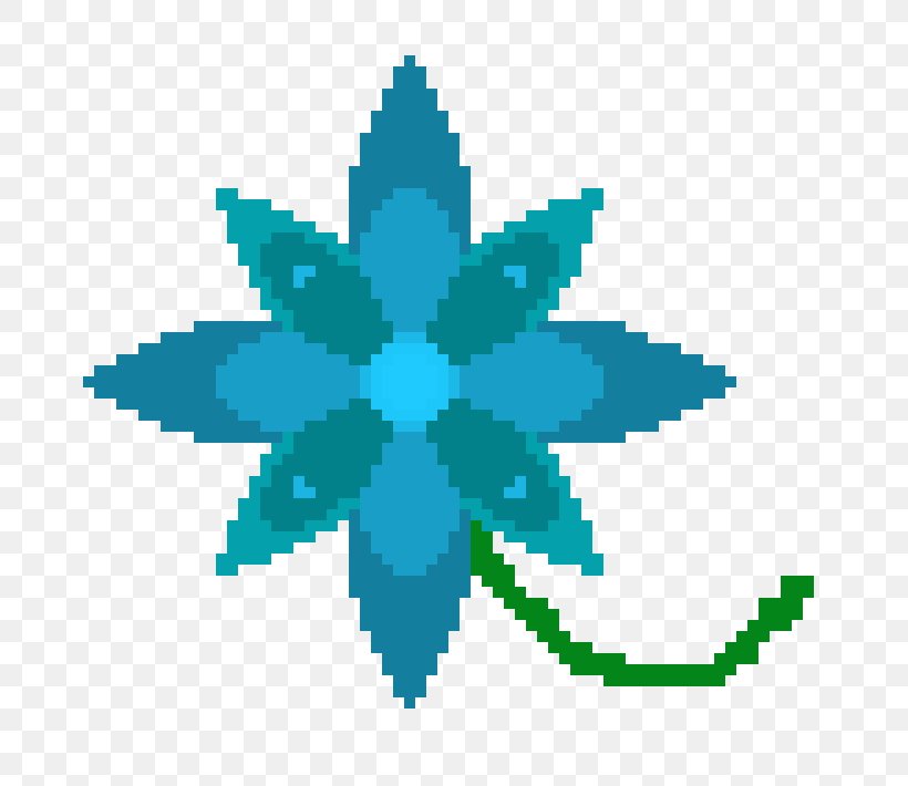 Flower Pixel Art Clip Art, PNG, 790x710px, Flower, Aqua, Art, Blue, Floral Design Download Free