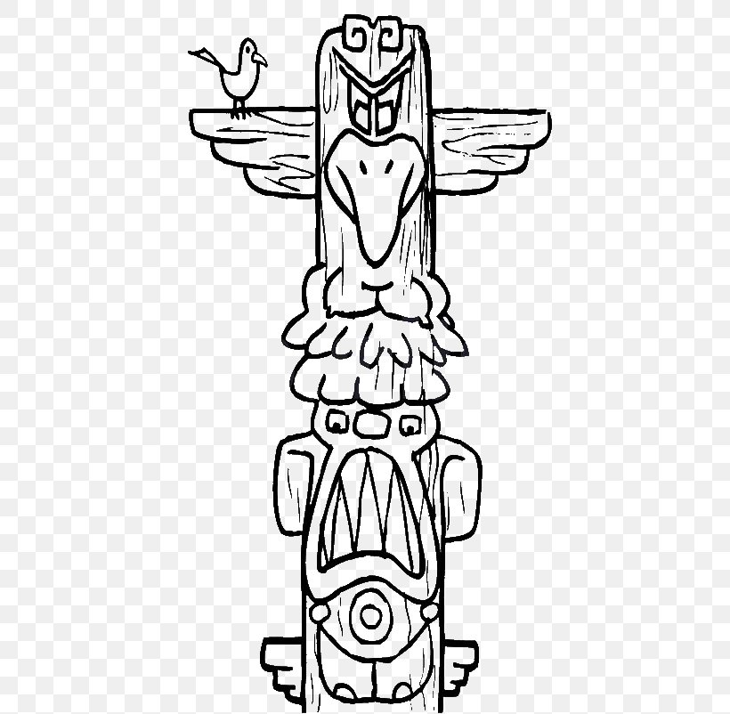 Totem Pole Drawing Pacific Northwest Clip Art, PNG, 600x802px, Totem Pole, Arm, Art, Black And White, Child Download Free