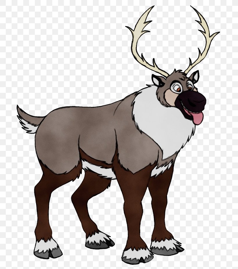 Dog Reindeer Elk Clip Art Illustration, PNG, 733x927px, Dog, Animal Figure, Antler, Canidae, Character Download Free