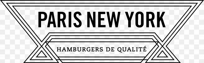 Paris New York Hamburger Restaurant PNY Oberkampf Avenue De New-York, PNG, 4717x1469px, Hamburger, Area, Black, Black And White, Blackandwhite Burger Download Free