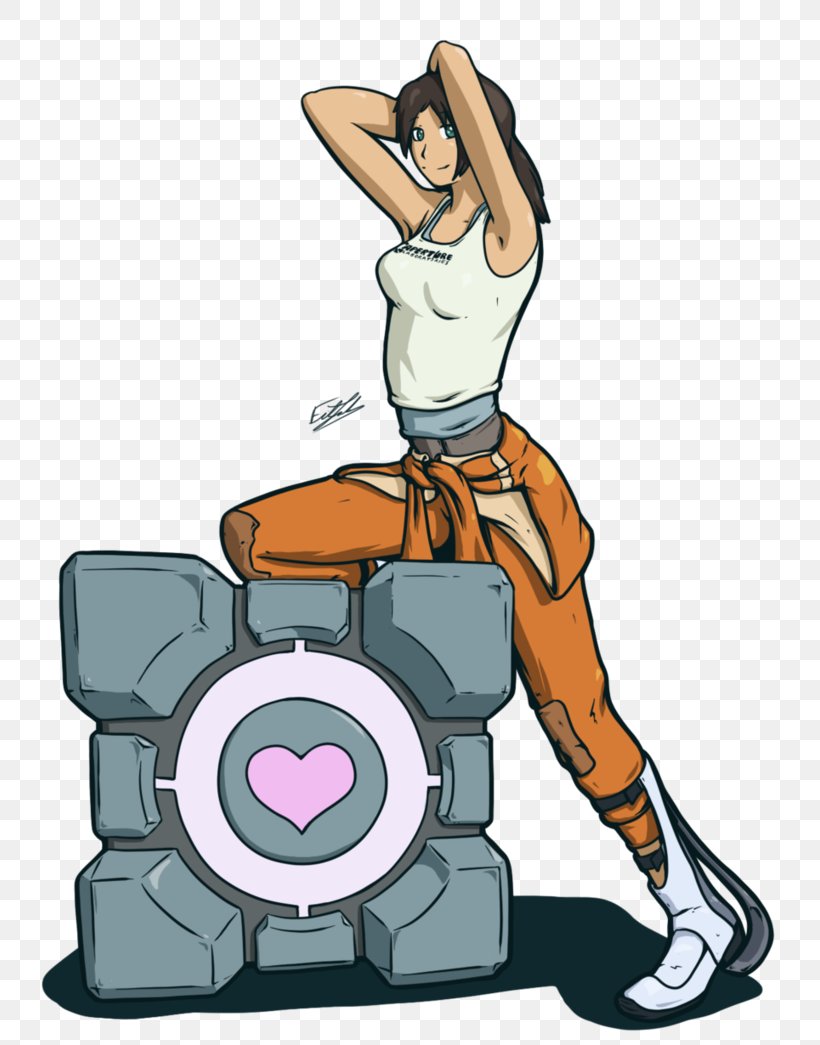 Portal 2 Chell GLaDOS Drawing, PNG, 765x1045px, Portal 2, Arm, Art, Cartoon, Character Download Free