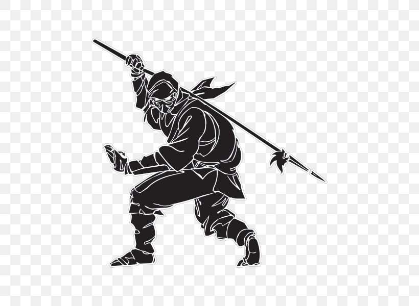 Wall Decal Sticker Ninja, PNG, 600x600px, Decal, Ball, Black, Black And White, Fictional Character Download Free