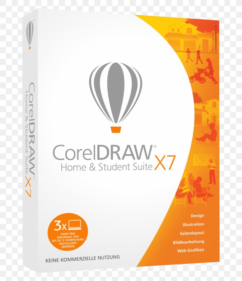 CorelDRAW Home And Student Suite X7 CDHSX7ENMBAM Graphics Suite CorelDRAW Home & Student Suite X7, PNG, 724x954px, Coreldraw, Brand, Computer Software, Computeraided Design, Corel Download Free