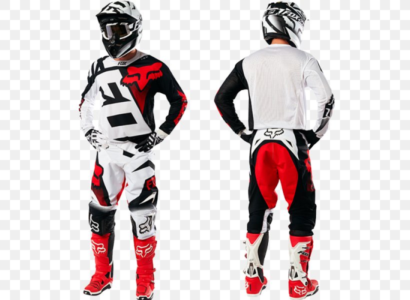 Jersey Fox Racing Pants Motocross White, PNG, 600x600px, Jersey, Bicycle Clothing, Bicycle Helmet, Clothing, Dirt Bike Download Free