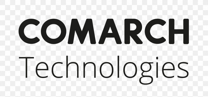 Logo Comarch Technologies Brand Font Product, PNG, 1735x812px, Logo, Area, Black And White, Brand, Comarch Download Free