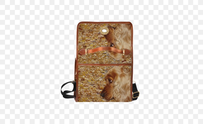 Messenger Bags English Cocker Spaniel Handbag, PNG, 500x500px, Bag, Blue, Briefcase, Canvas, Cocker Spaniel Download Free